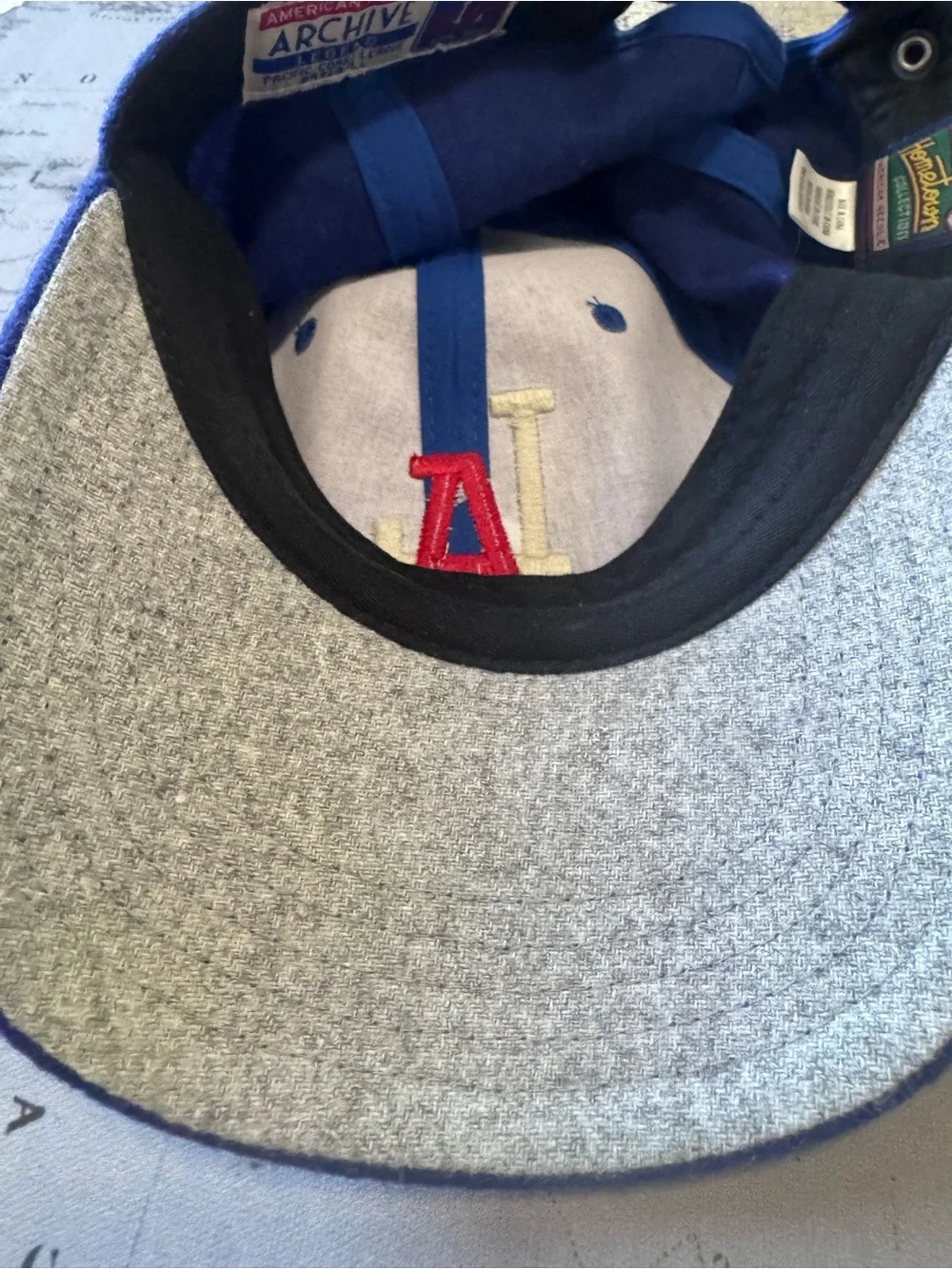 Los Angeles Angels Hat Strapback American Needle Archive wool Pacific Coast vtg